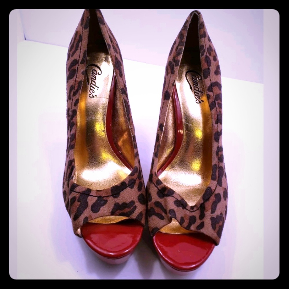 Candies leopard print heels